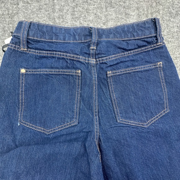 Kate Spade New York Wide Leg Cropped Cuffed Jeans Dark Wash Size 0‎ - Picture 10 of 10
